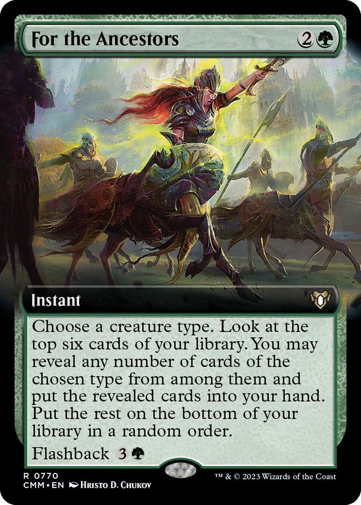 For the Ancestors (Extended Art) [Commander Masters] | Local Legends