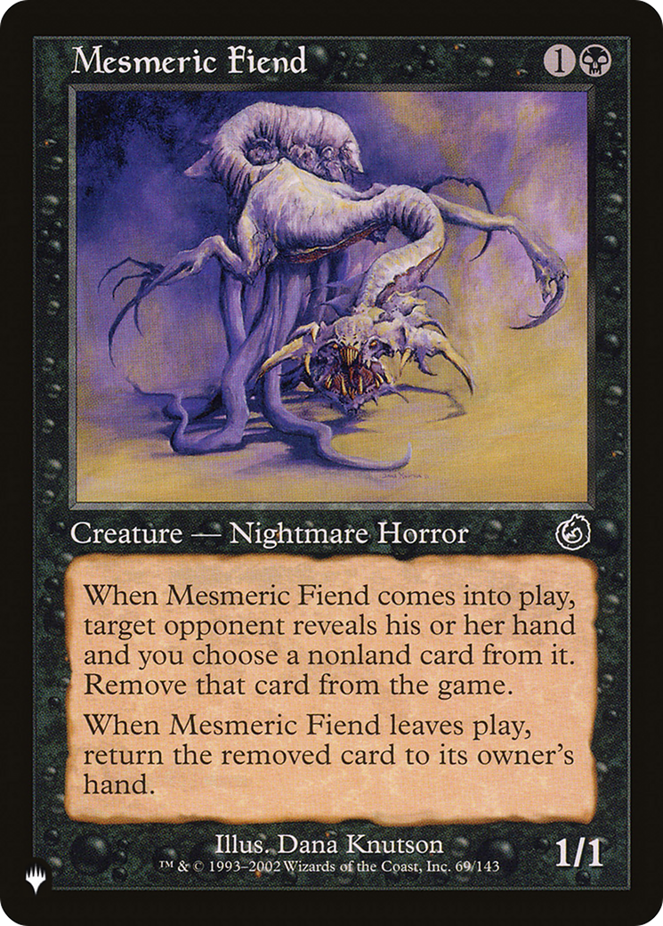 Mesmeric Fiend [The List] | Local Legends