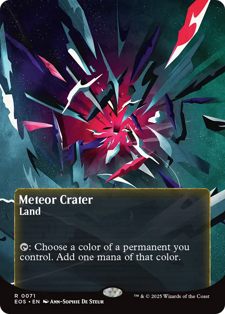 Meteor Crater (0071) (Borderless) [Edge of Eternities: Stellar Sights] | Local Legends