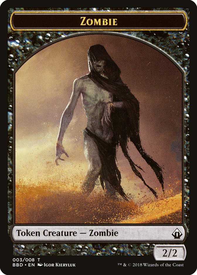 Zombie Token [Battlebond Tokens] | Golgari Games