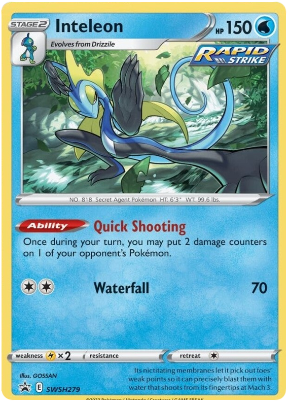 Inteleon (SWSH279) [Sword & Shield: Black Star Promos] | Local Legends