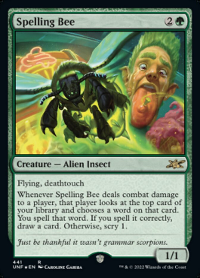 Spelling Bee (Galaxy Foil) [Unfinity] | Golgari Games