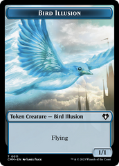 Spirit (0039) // Bird Illusion Double-Sided Token [Commander Masters Tokens] | Golgari Games