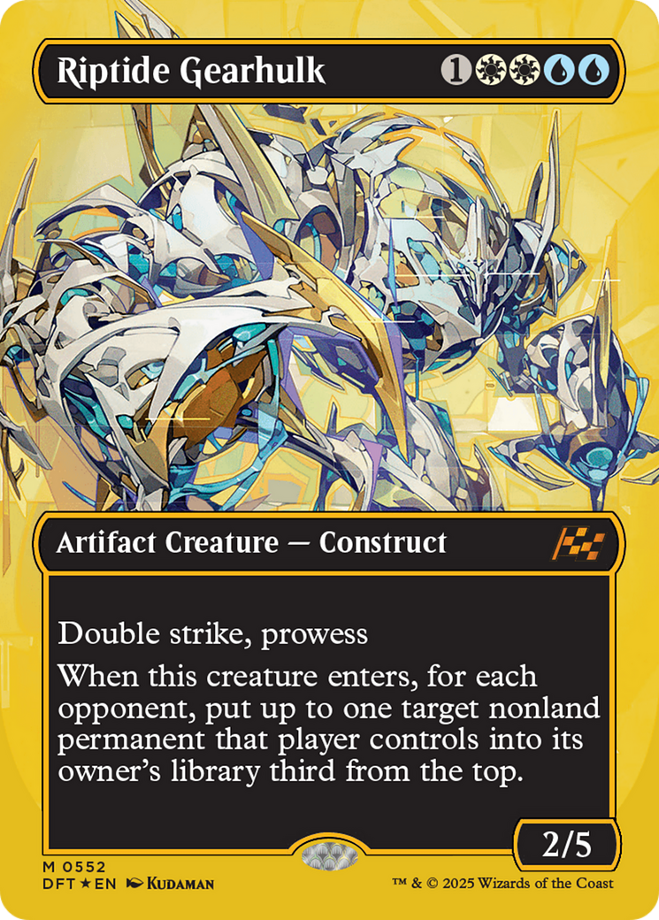 Riptide Gearhulk (Borderless) (First-Place Foil) [Aetherdrift] | Local Legends