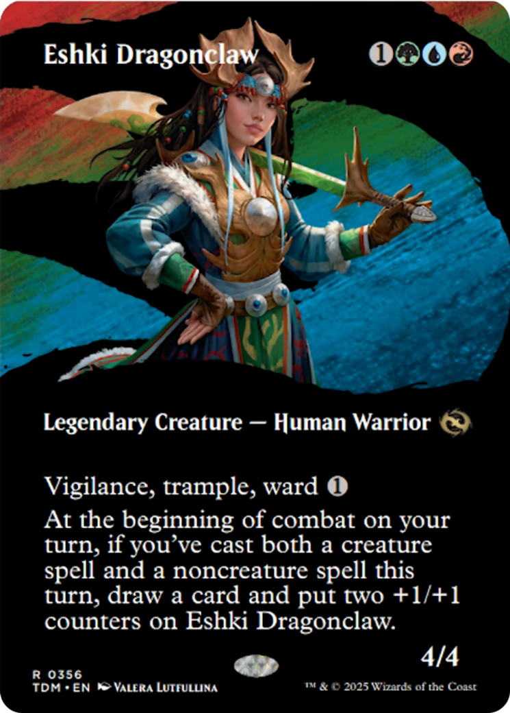 Eshki Dragonclaw (Borderless) [Tarkir: Dragonstorm] | Local Legends