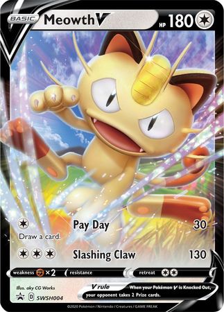 Meowth V (SWSH004) [Sword & Shield: Black Star Promos] | Local Legends