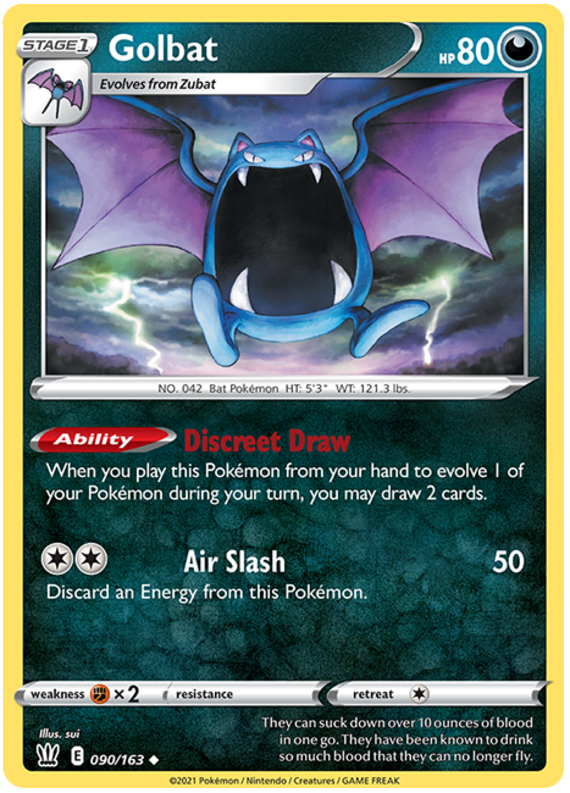 Golbat (090/163) [Sword & Shield: Battle Styles] | Golgari Games