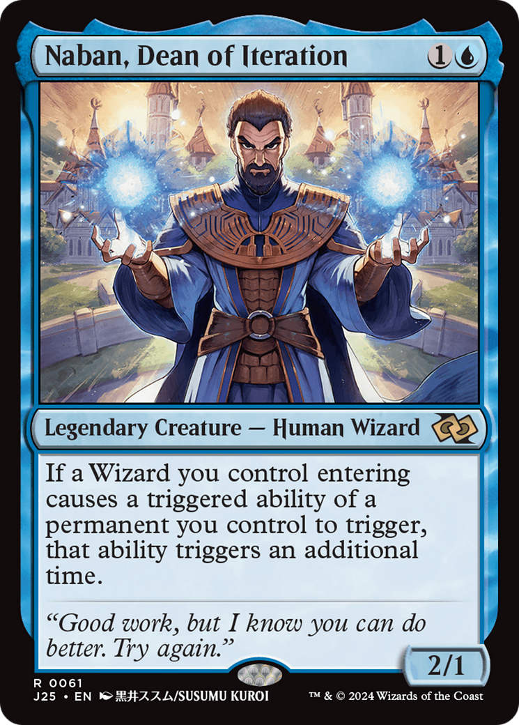 Naban, Dean of Iteration (Anime) [Foundations Jumpstart] | Local Legends