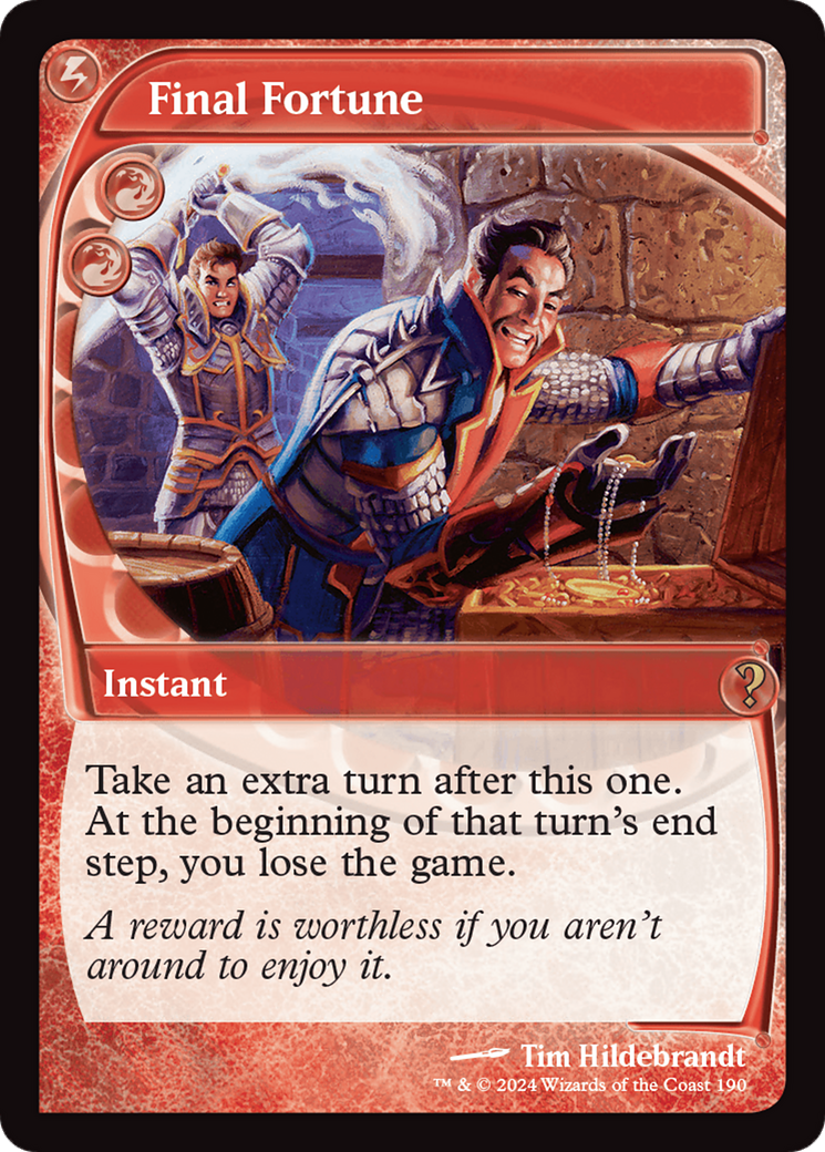 Final Fortune (Future Sight) [Mystery Booster 2] | Local Legends