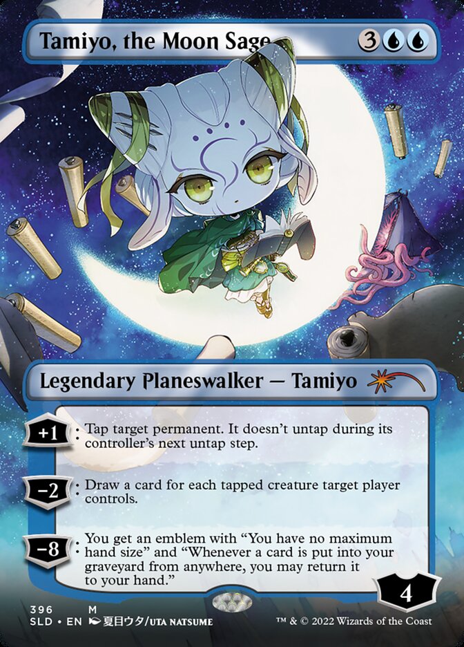 Tamiyo, the Moon Sage (Borderless) [Secret Lair Drop Series] | Local Legends