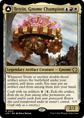Tetzin, Gnome Champion // The Golden-Gear Colossus [The Lost Caverns of Ixalan Commander] | Local Legends