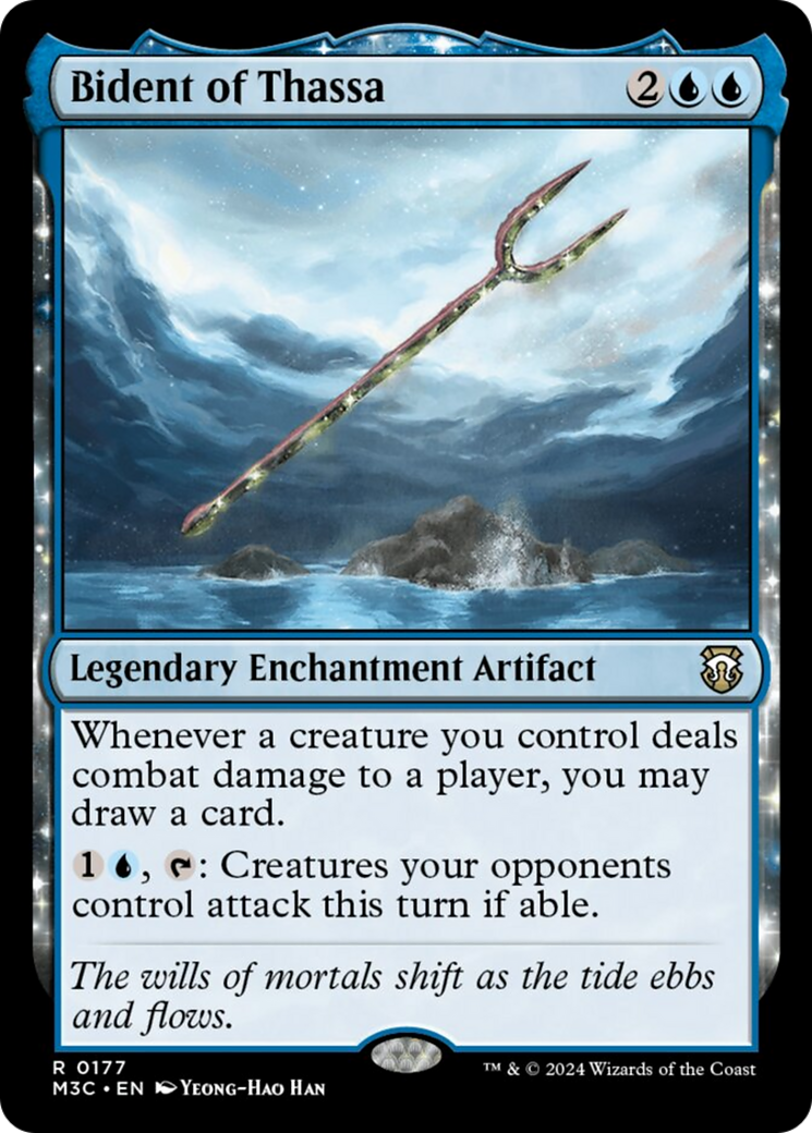 Bident of Thassa (Ripple Foil) [Modern Horizons 3 Commander] | Local Legends