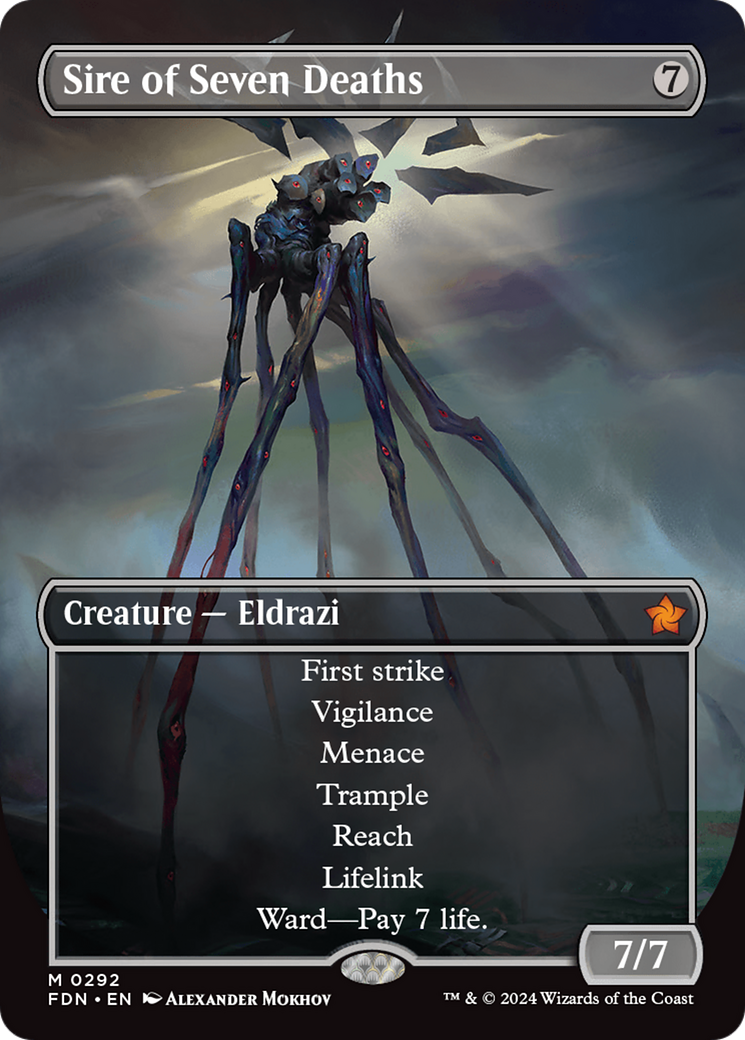 Sire of Seven Deaths (Borderless) [Foundations] | Local Legends