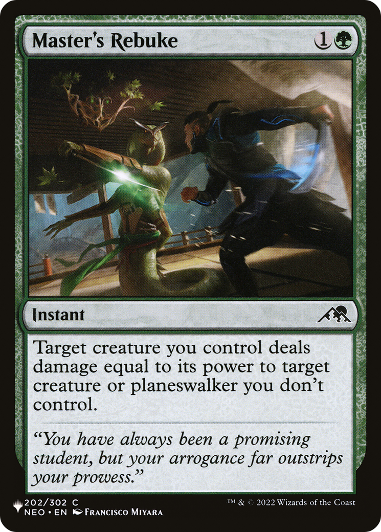 Master's Rebuke [The List] | Local Legends