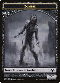 Zombie // Golem Double-Sided Token [Modern Horizons Tokens] | Golgari Games