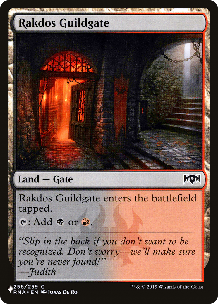 Rakdos Guildgate (256) [The List] | Local Legends