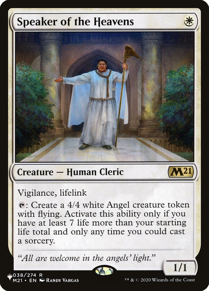 Speaker of the Heavens [The List] | Local Legends