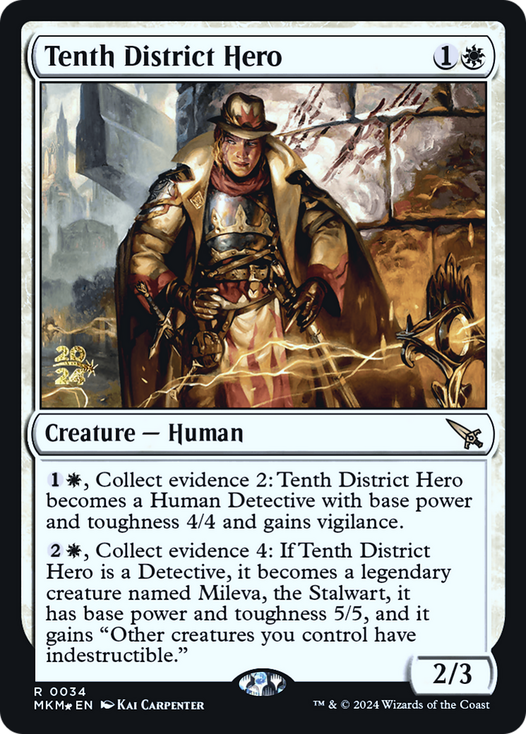 Tenth District Hero [Murders at Karlov Manor Prerelease Promos] | Golgari Games