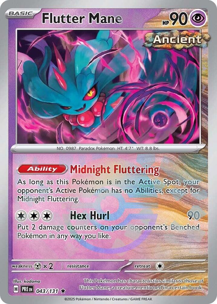Flutter Mane (043/131) (Poke Ball Pattern) [Scarlet & Violet: Prismatic Evolutions] | Local Legends