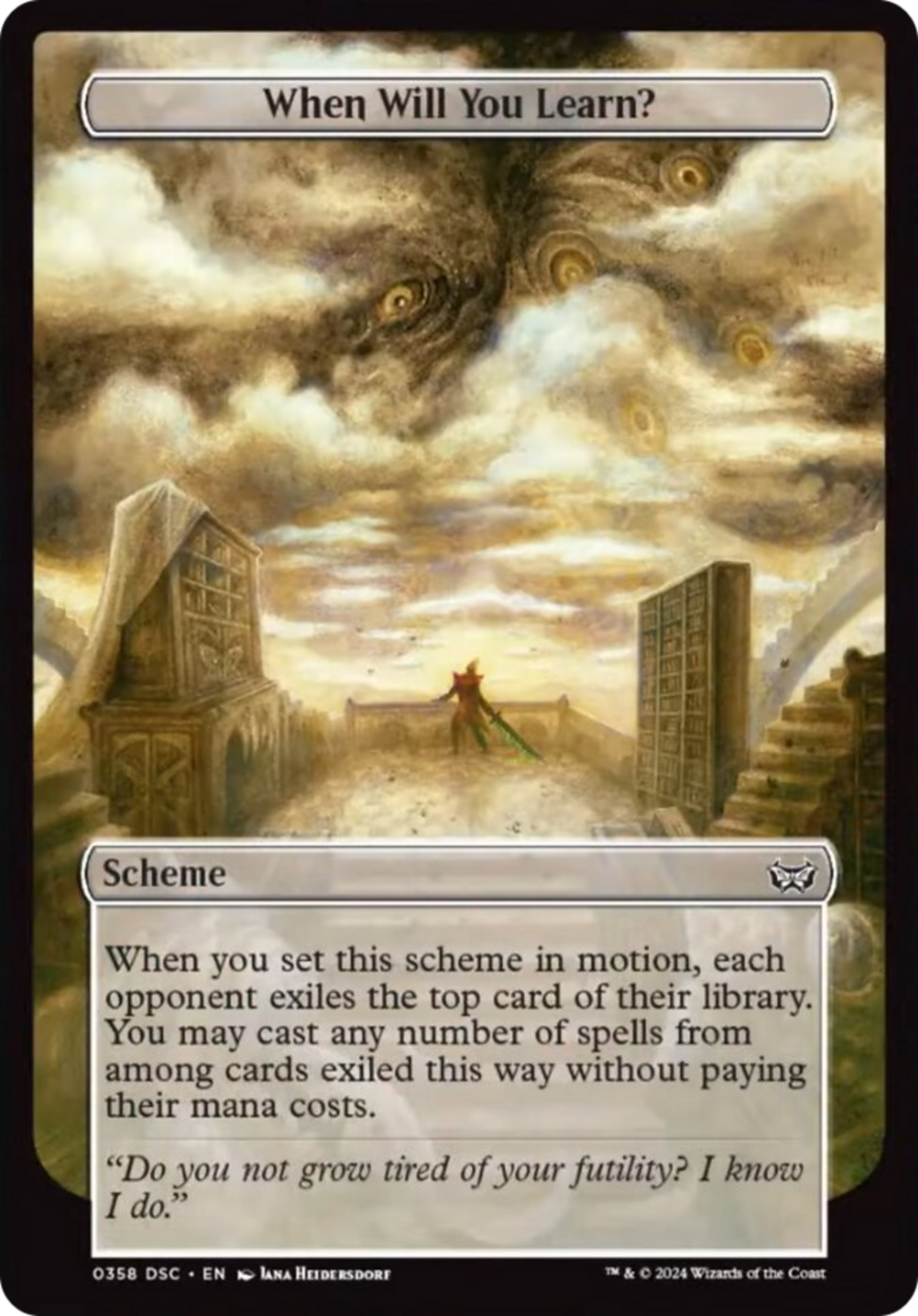 When Will You Learn? (Full Art) [Duskmourn: Archenemy] | Local Legends