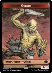 Goblin // Cat (003) Double-Sided Token [Dominaria Remastered Tokens] | Golgari Games