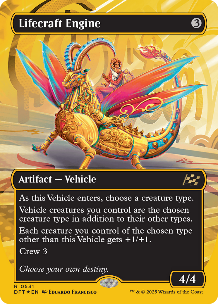 Lifecraft Engine (Borderless) (First-Place Foil) [Aetherdrift] | Local Legends