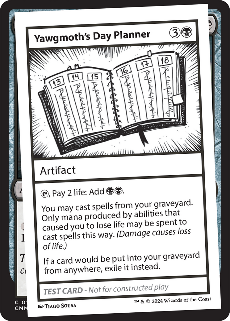 Yawgmoth's Day Planner [Mystery Booster 2 Playtest Cards] | Golgari Games