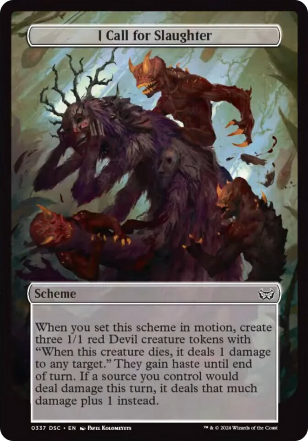 I Call for Slaughter (Full Art) [Duskmourn: Archenemy] | Local Legends