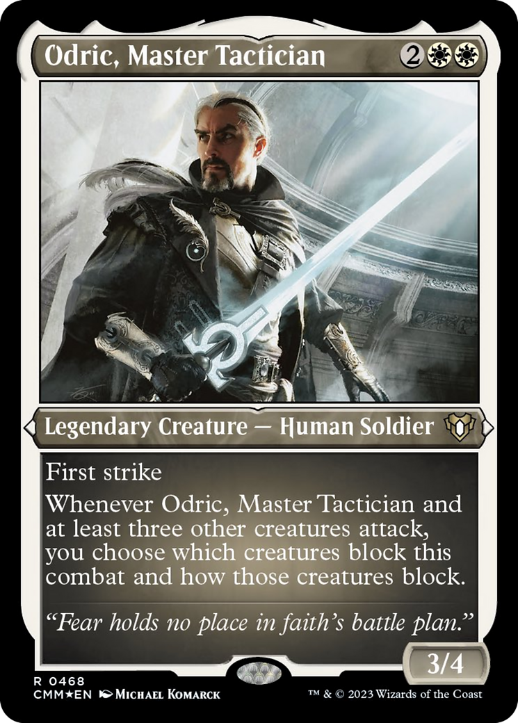Odric, Master Tactician (Foil Etched) [Commander Masters] | Local Legends