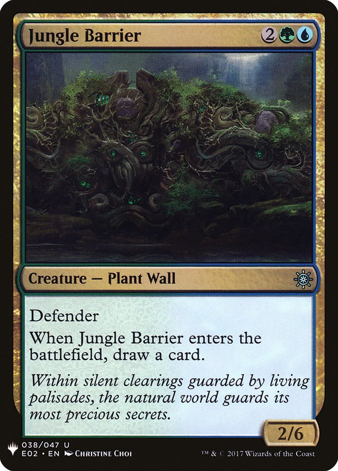 Jungle Barrier [Mystery Booster] | Golgari Games