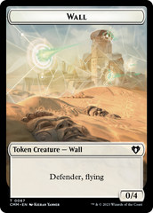 Wall // Kor Ally Double-Sided Token [Commander Masters Tokens] | Golgari Games