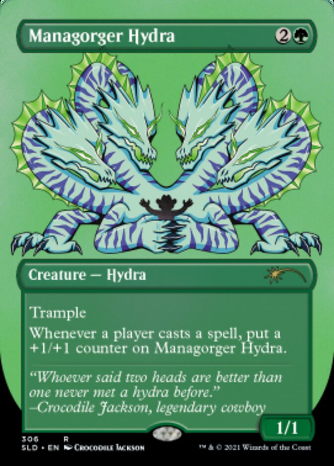 Managorger Hydra (Borderless) (Foil Etched) [Secret Lair Drop Series] | Golgari Games