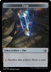 Golem // Clue Double-Sided Token [March of the Machine Commander Tokens] | Local Legends