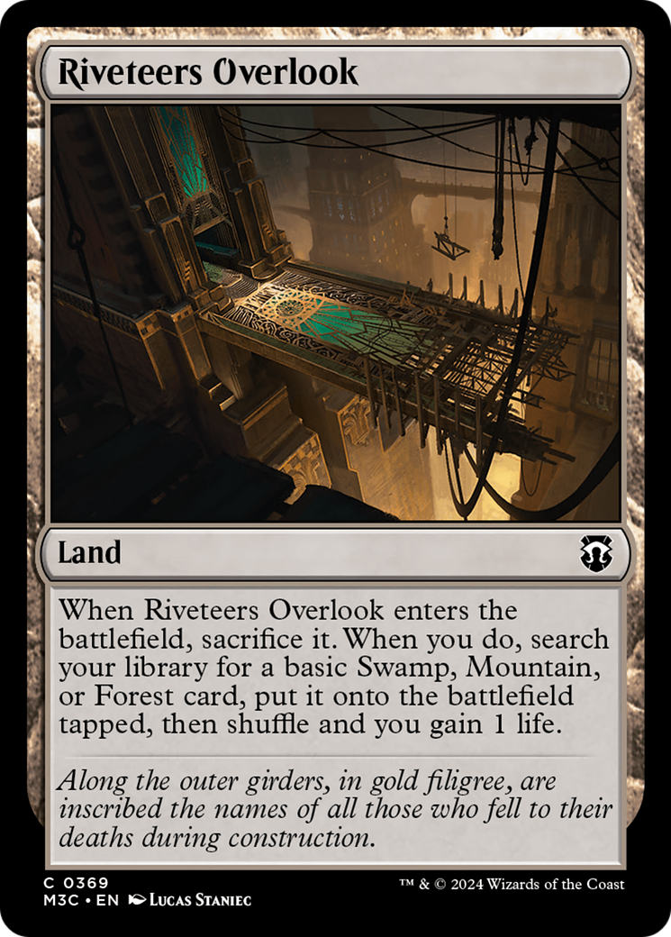 Riveteers Overlook (Ripple Foil) [Modern Horizons 3 Commander] | Local Legends