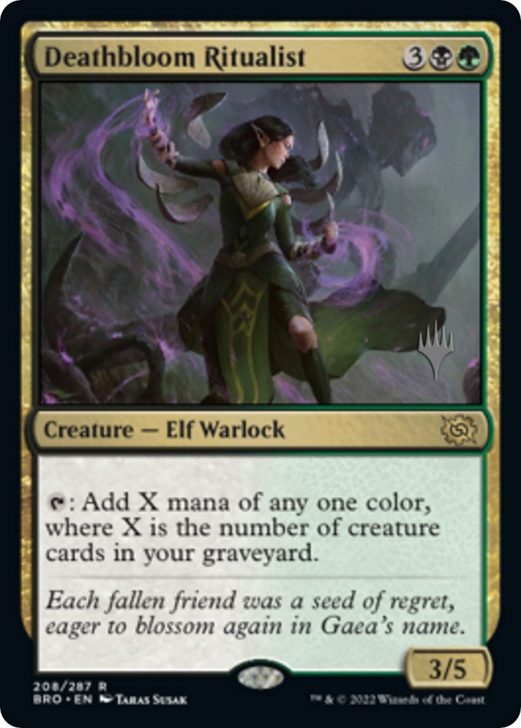 Deathbloom Ritualist (Promo Pack) [The Brothers' War Promos] | Golgari Games