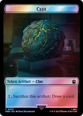 Alien Angel // Clue (0051) Double-Sided Token (Surge Foil) [Doctor Who Tokens] | Local Legends
