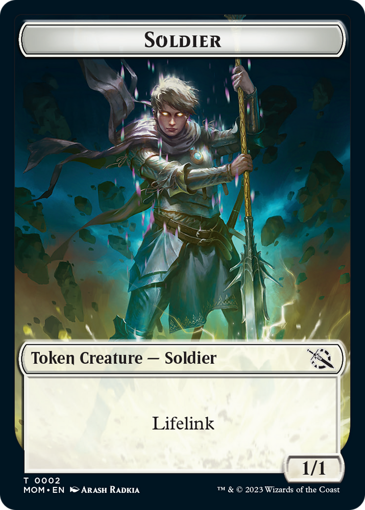 Soldier // Knight Double-Sided Token [March of the Machine Tokens] | Golgari Games