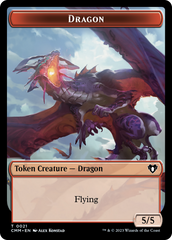 Eldrazi Spawn // Dragon (0021) Double-Sided Token [Commander Masters Tokens] | Golgari Games