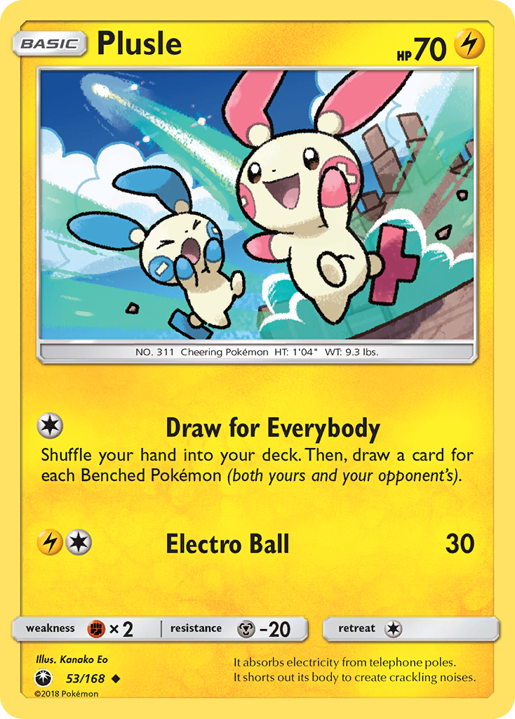 Plusle (53/168) [Sun & Moon: Celestial Storm] | Local Legends