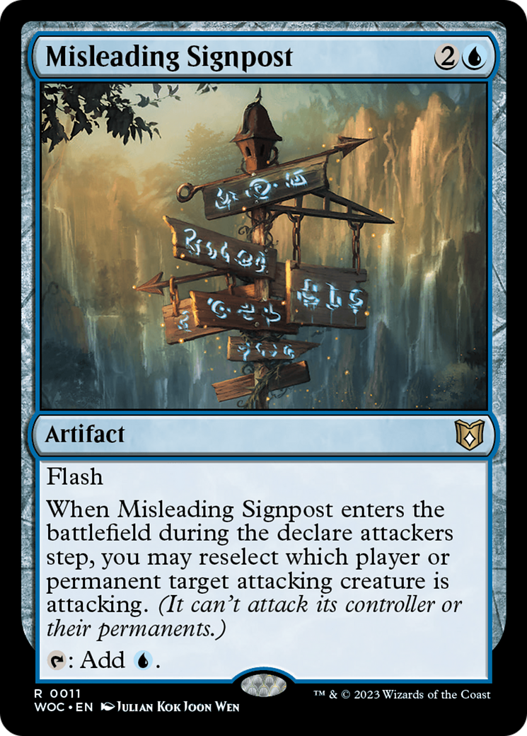 Misleading Signpost [Wilds of Eldraine Commander] | Local Legends