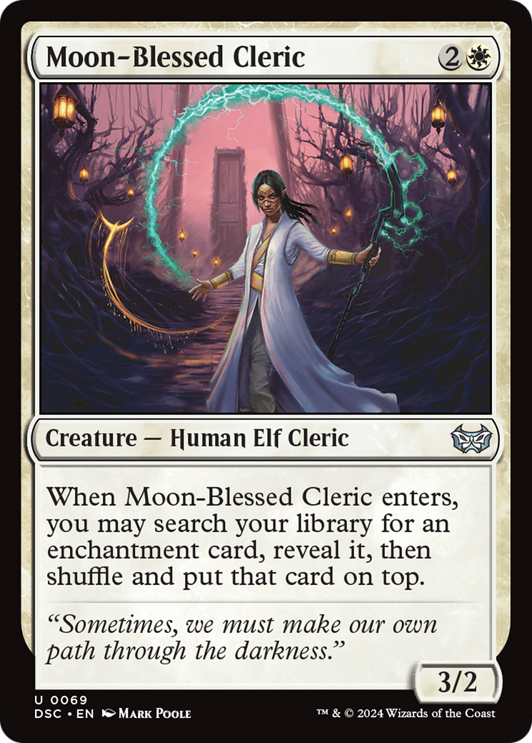 Moon-Blessed Cleric [Duskmourn: House of Horror Commander] | Local Legends