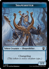 Shapeshifter (0008) (Ripple Foil) // Dragon Double-Sided Token [Modern Horizons 3 Commander Tokens] | Local Legends