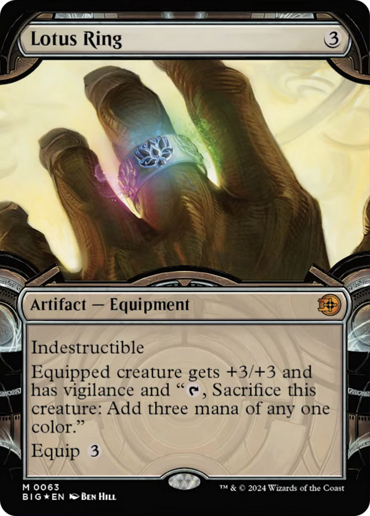 Lotus Ring (Showcase) (Raised Foil) [Outlaws of Thunder Junction: The Big Score] | Local Legends
