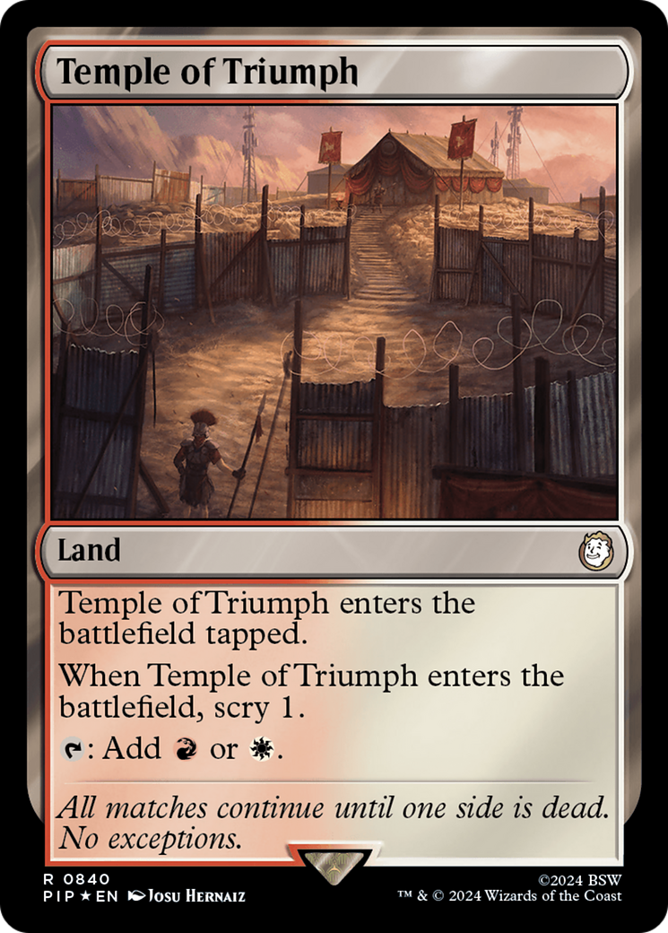 Temple of Triumph (Surge Foil) [Fallout] | Local Legends
