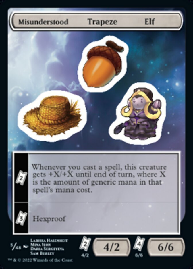 Misunderstood Trapeze Elf [Unfinity Stickers] | Golgari Games