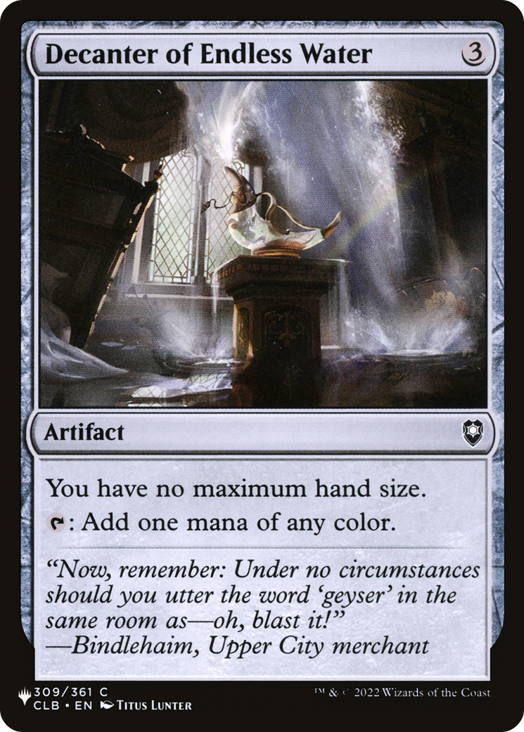 Decanter of Endless Water [The List] | Local Legends
