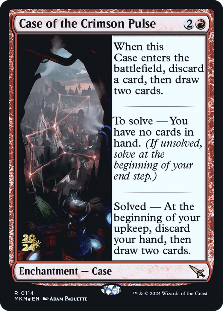 Case of the Crimson Pulse [Murders at Karlov Manor Prerelease Promos] | Golgari Games