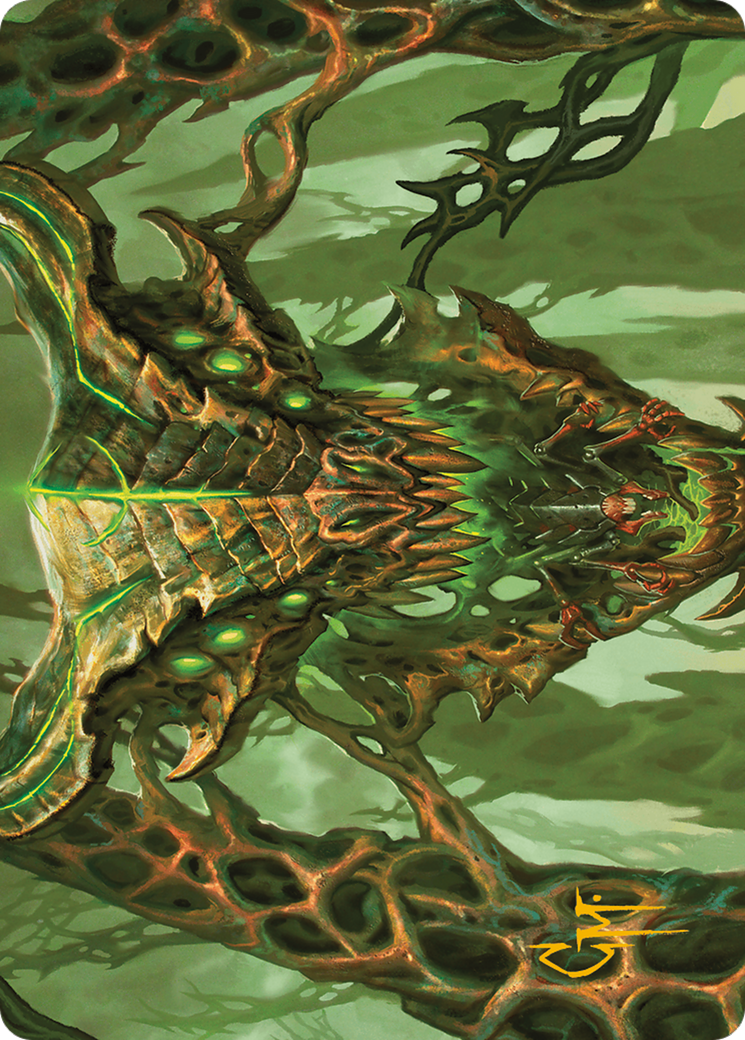 Colossal Dreadmask Art Card (Gold-Stamped Signature) [Modern Horizons 3 Art Series] | Local Legends