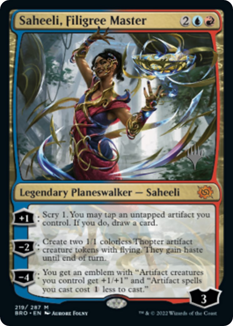 Saheeli, Filigree Master (Promo Pack) [The Brothers' War Promos] | Golgari Games