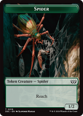 Insect (0012) // Spider Double-Sided Token [Duskmourn: House of Horror Commander Tokens] | Golgari Games